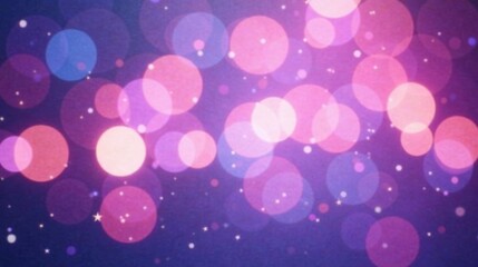 Poster - Abstract Purple and Pink Bokeh Background with Sparkling Lights for Design Projects