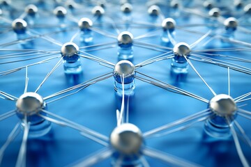 abstract network connection: global data sphere, digital technology, 3d rendering