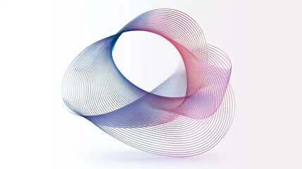 Leinwandbilder - light blue color, color should be similar to #56ddfa, Simple line art with single continuous thick blue and red wavy lines on a white background