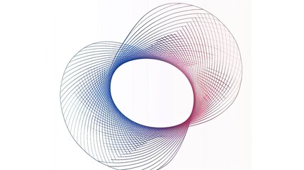 Leinwandbilder - light blue color, color should be similar to #56ddfa, Simple line art with single continuous thick blue and red wavy lines on a white background