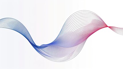 Leinwandbilder - light blue color, color should be similar to #56ddfa, Simple line art with single continuous thick blue and red wavy lines on a white background