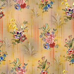 beautiful allover pattern design for fabric print.
