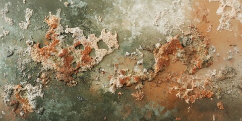 Poster - Abstract futuristic surface featuring a salad color palette, showcasing a blend of shades and textures that evoke a sense of innovation. The salad color enhances the surface s abstract qualities.