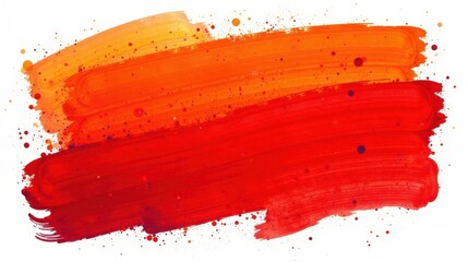 Poster - Abstract Red and Orange Paint Strokes Texture Background