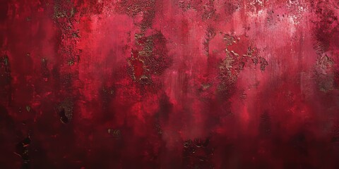 Wall Mural - Rusty red metal texture creates a vintage background that adds character and depth. This rusty red metal texture is perfect for designs seeking a retro aesthetic.