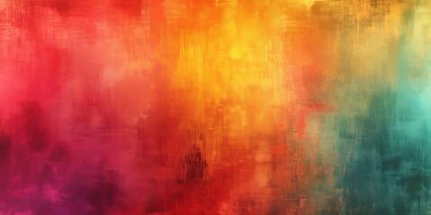 Poster - Vibrant multicolored creative abstract background featuring a striking grunge texture. This multicolored creative design enhances visual appeal with its unique abstract style.
