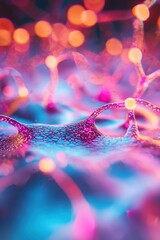 Poster - Visualization of conductive polymers glowing under electric current