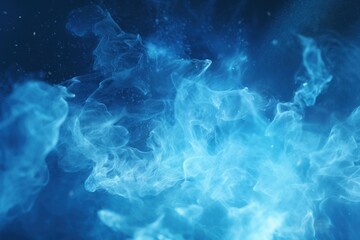 Wall Mural - Blue flame effect background