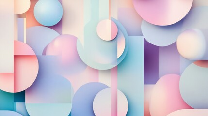 Soft geometric abstract art