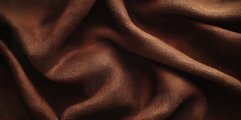 Aufkleber - Rich dark brown textile texture providing a luxurious backdrop, perfect for various design projects. This dark brown textile texture showcases intricate details ideal for enhancing creativity.
