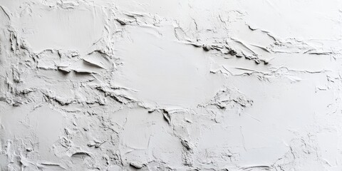 Poster - White wall featuring a textured structure, showcasing a harmonious design of white color on a plaster wall, ideal for minimalist and contemporary aesthetic preferences.