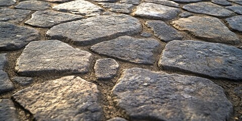 Aufkleber - Pavement texture captured in a park setting, ideal for creating backgrounds. This pavement texture provides a diverse visual element that enhances various design projects with its unique