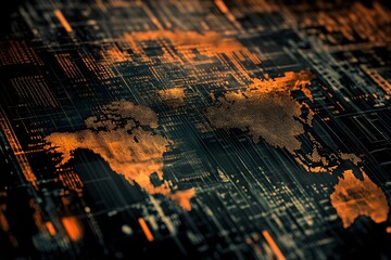 Poster - stock_market_or_forex_trading_graph_in_a_graphic