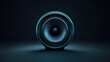 © ceren - Modern Speaker banner or background with Neon Accents