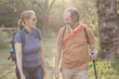 © Sangiao_Photography - Hikers couple enjoying trekking in nature reserve of madrid