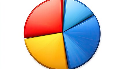 Poster - Colorful 3D Pie Chart Data Visualization