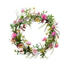 Wall Mural - wreath of flowers