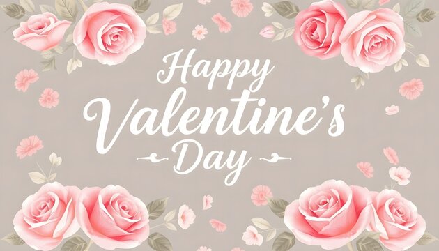 A banner featuring soft floral patterns in pastel colors, a cursive 