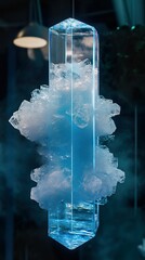 Wall Mural - frozen crystal structure: a stunning abstract
