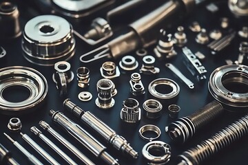 Poster - Precision metal parts factory inventory
