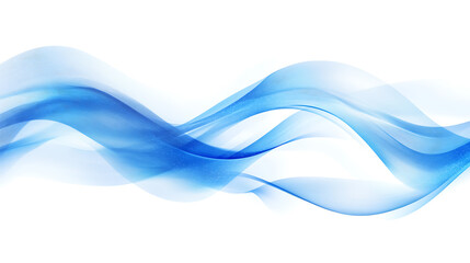 Poster - Abstract blue wavy lines on digital technology background for web design and presentation