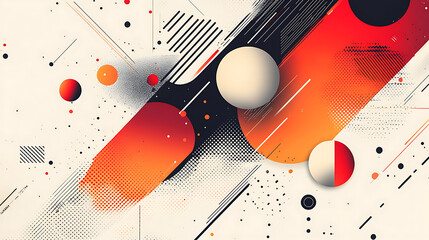 Aufkleber - Abstract geometric banner background