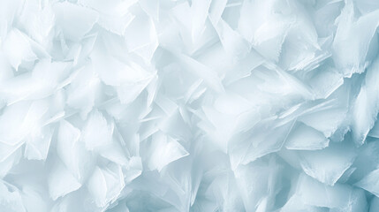 Wall Mural - sharp crystalline ice floe edges fracturing against pale gray-blue minimalist backdrop, geometric wi
