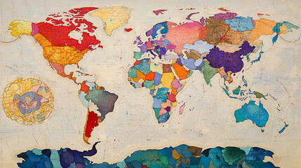 Poster - interconnected regions of the globe with links