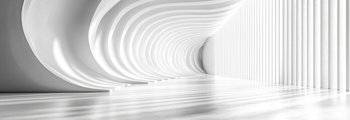 Poster - weiße abstrakte Architektur als Hintergrundgrafik