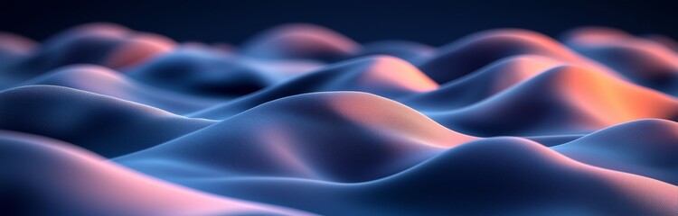 Poster - A dark and soft blue abstract cement wall serves as a gradient background for a studio room