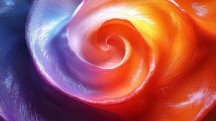 Poster - A colorful abstract background integrated into a layout design template