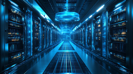 Poster - Quantum computer database concept, cpu processors, ai