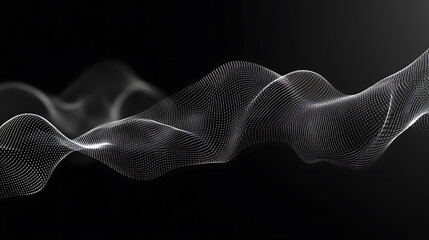 Poster - Wavy lines abstract background