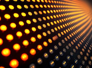 Poster - Colorful abstract background with LED light pattern technology