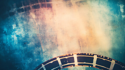 Fototapete - Abstract film texture background with grain, dust and light leaks, old paper concept, grunge textures