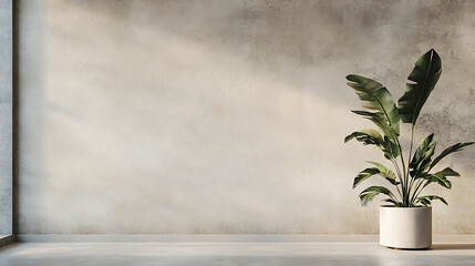 Aufkleber - Beige blank concrete wall mockup, product display montage concept