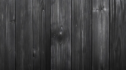 Poster - Black wood plank texture, dark wooden background, the view from the top
