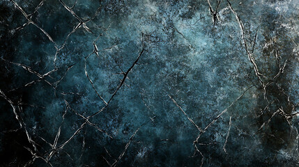 Poster - Broken glass overlay, fractured display texture, dark distorted crushed aged digital device screen with stains pattern dust scratches dirt