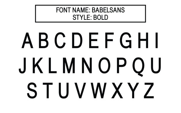 Babel Sans Font vector file