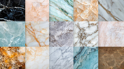 Poster - Mint emperador marble onyx, aqua tone limestone, breccia marble for interior exterior decoration design background, natural quartzite tiles for ceramic wall tiles and floor