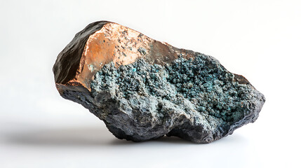 Poster - Native copper mineral stone specimen from geological collection as minerals