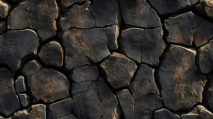 Poster - Rustic cracked concrete texture with weathered stains