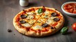 © BONDET LUCKY - pizza, emphasizing vibrant complementary colors, balanced tones, and high contrast