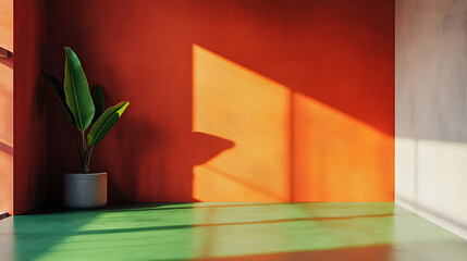 Aufkleber - Contemporary photo studio with vivid green screen for chroma key compositing, media production concept