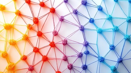 Visualizing network connections abstract design digital art technology close-up