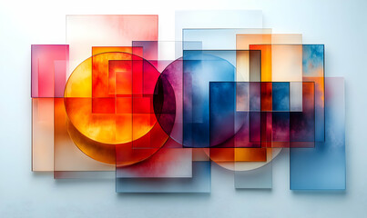 Poster - Abstract Glass Art Wall Sky