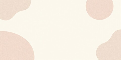 Poster - Abstract Beige Shapes on Off-White Background for Design Projects