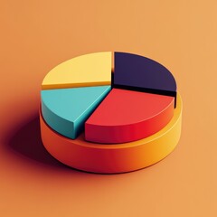 Poster - These prompts combine finance with the visual appeal of D pie charts, creating dynamic and modern representations of financial data.