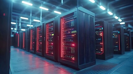 Poster - Exploring the Digital Core: A Glimpse into a Modern Data Center's Technological Marvels