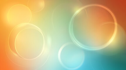 Abstract Background with Pastel Circles and Gradient Colors